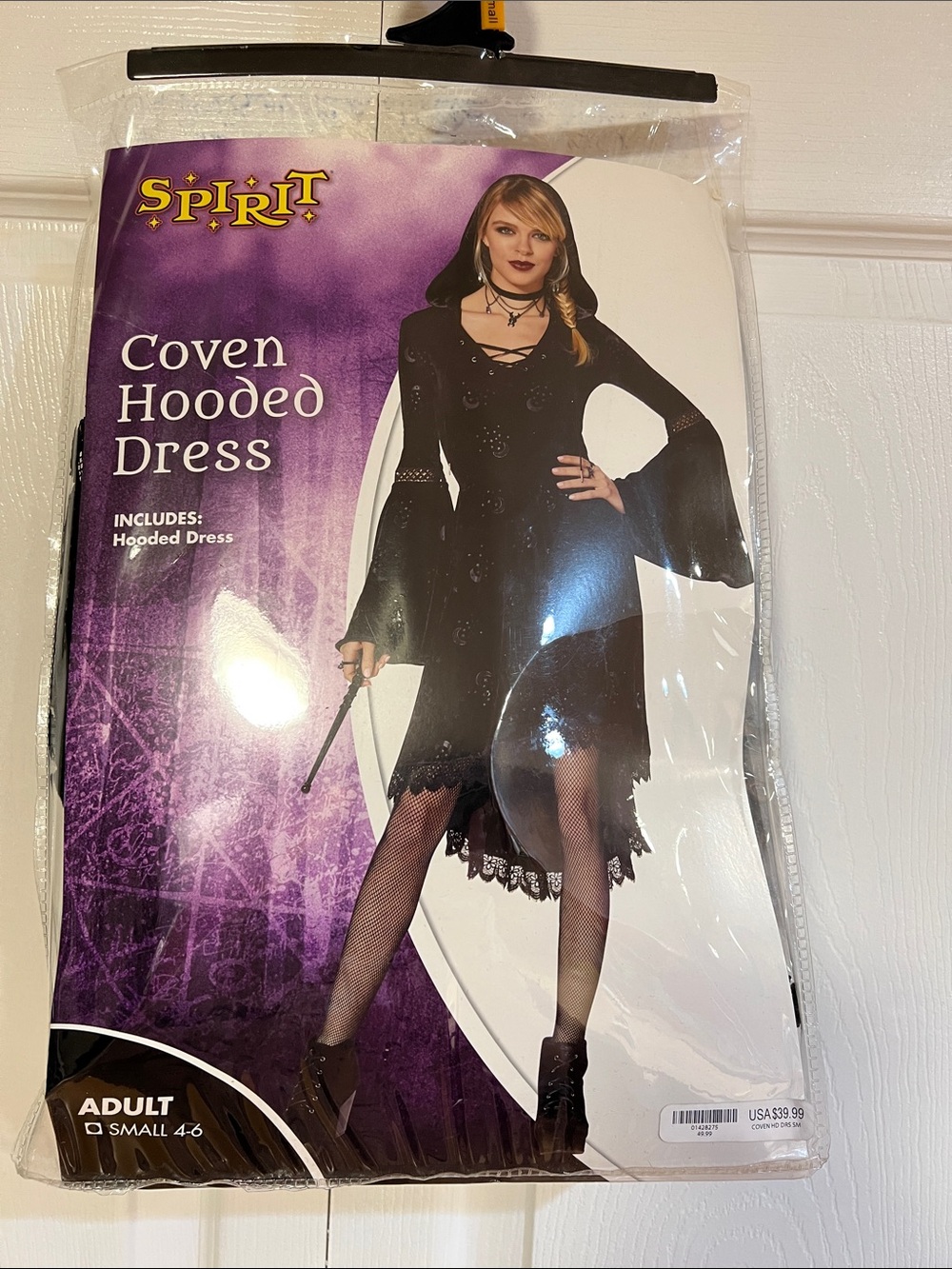 Spirit Black Coven Hooded Midi Dress